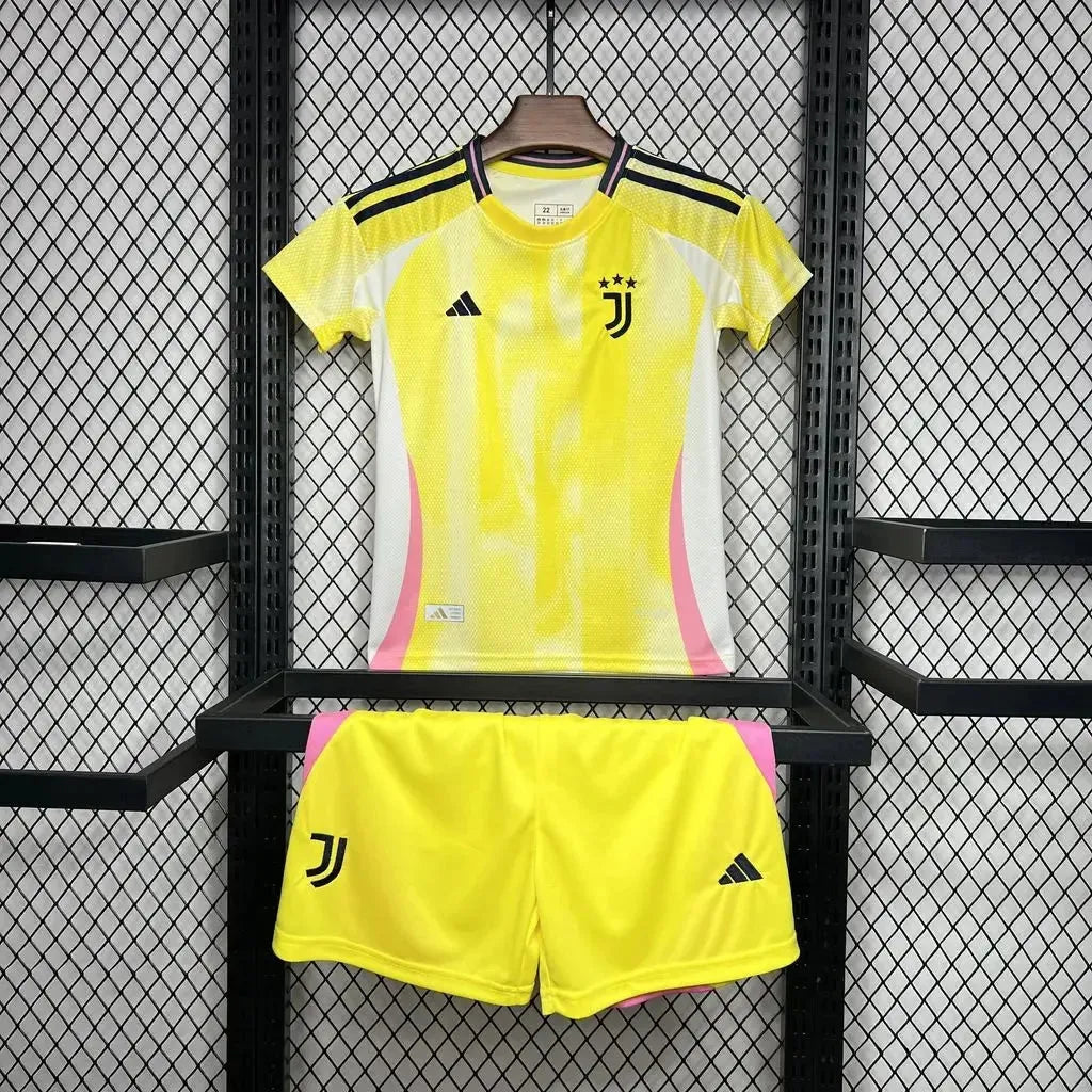 "Camisa Juventus Away 24/25 - Torcedor Infantil Amarela - Netmantos"