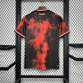 "Camisa São Paulo Third 24/25 - Torcedor Masculina Preta e Vermelha - Netmantos"