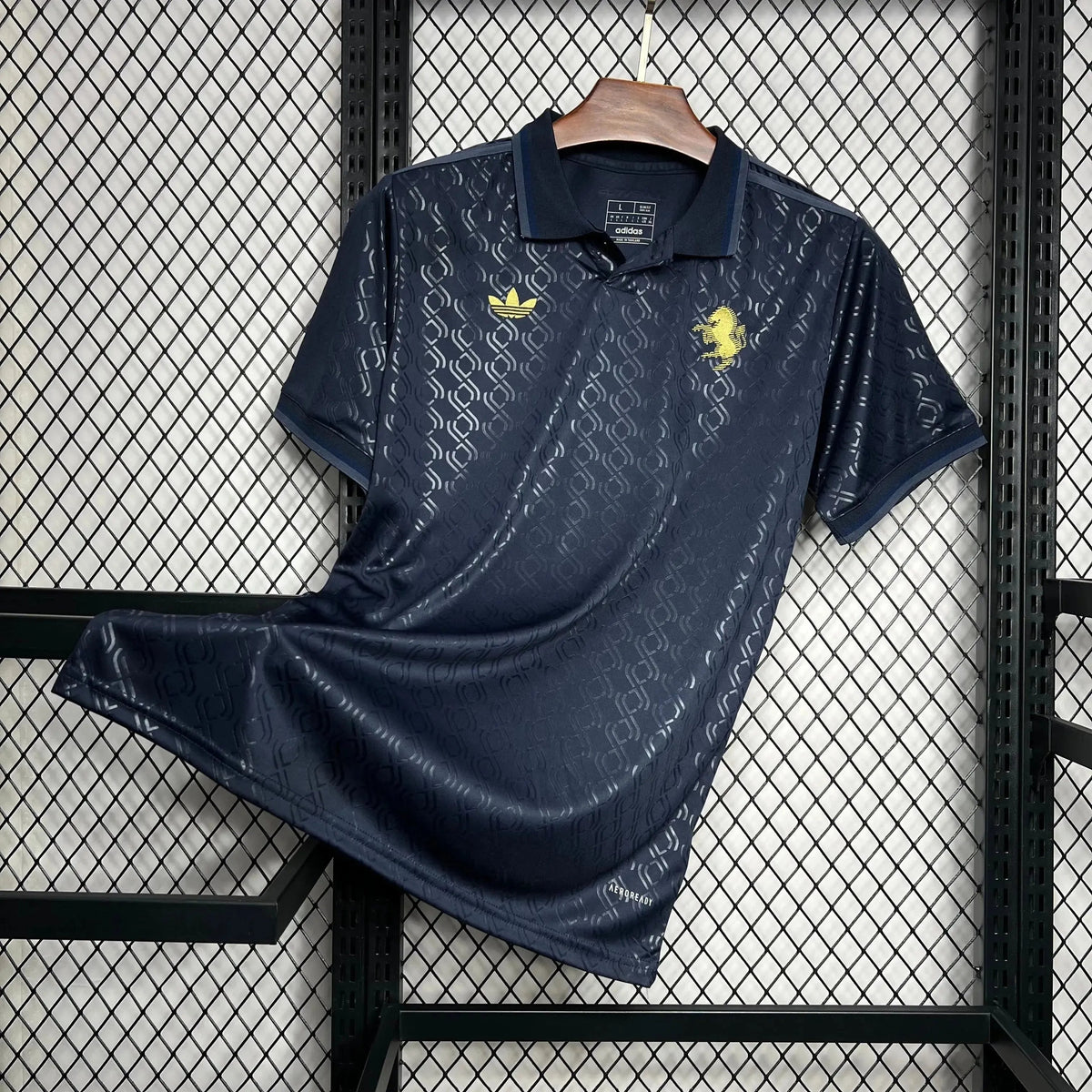 "Camisa Juventus Third Away 24/25 - Torcedor Masculina Azul Escuro e Dourado - Netmantos"
