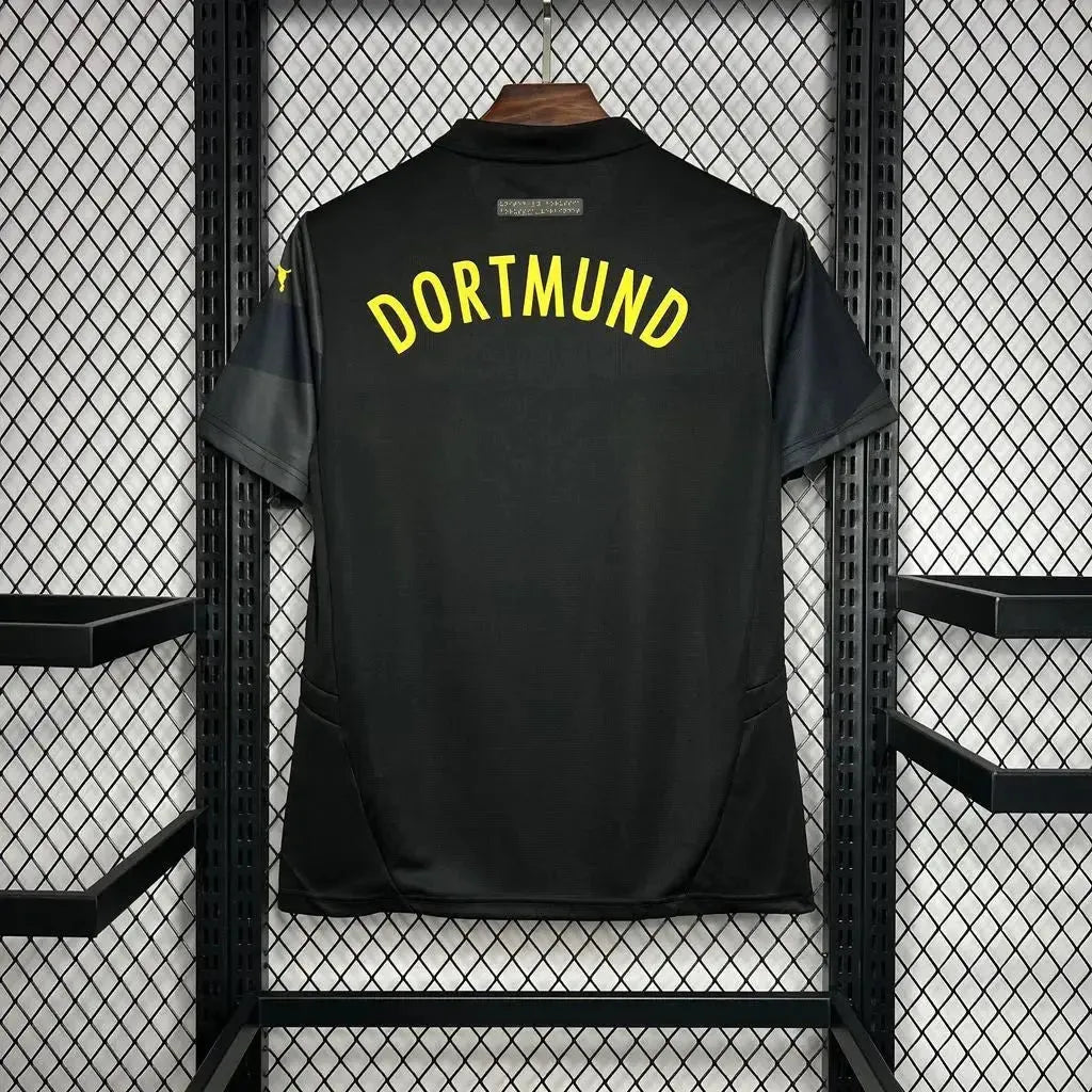"Camisa Borussia Dortmund Away 24/25 - Torcedor Masculina Preta - Netmantos"