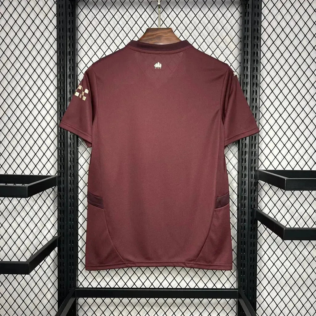 "Camisa Manchester City Third Away 24/25 - Torcedor Masculina Vinho/Vermelha - Netmantos"