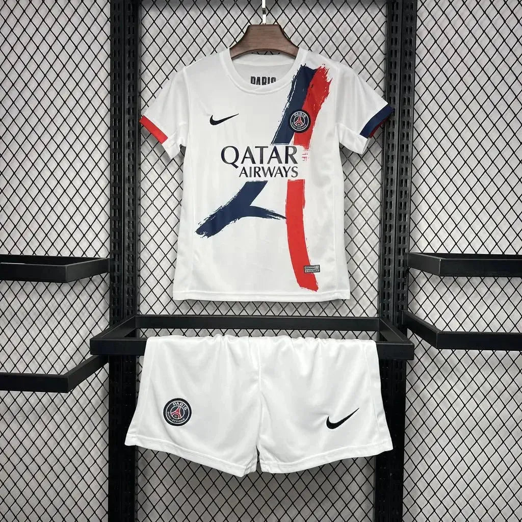 "Camisa PSG Away 24/25 - Torcedor Infantil Branca - Netmantos"