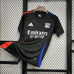 "Camisa Lyon Away 24/25 - Torcedor Masculina Preta - Netmantos"