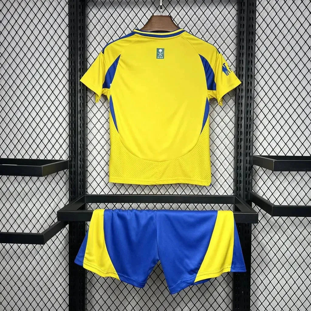 "Camisa Al-Nassr Home 24/25 - Torcedor Infantil Amarela - Netmantos"
