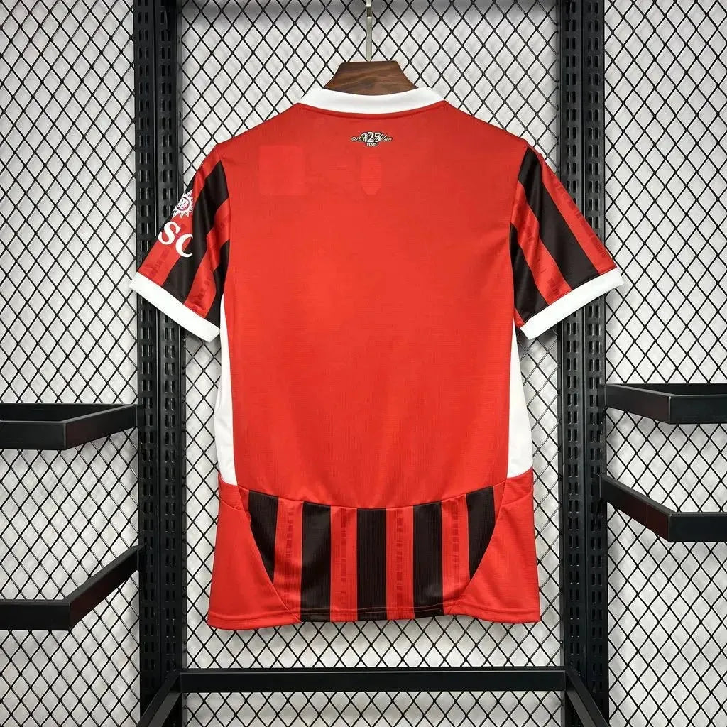 "Camisa AC Milan Home 24/25 - Torcedor Masculina Vermelha - Netmantos"