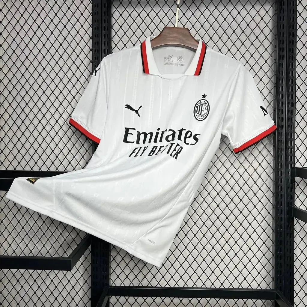 "Camisa AC Milan Away 24/25 - Torcedor Masculina Branca - Netmantos"