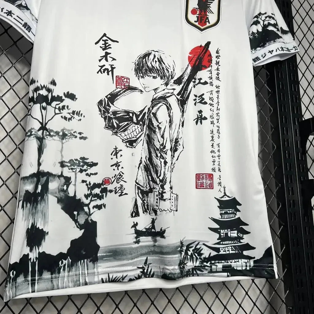 "Camisa Japão Edição Tóquio Ghoul Ken Kaneki 24/25 - Torcedor Masculina Branca - Netmantos"