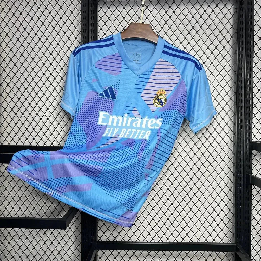 "Camisa Real Madrid Goleiro 24/25 - Torcedor Masculina Azul - Netmantos"