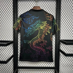 "Camisa Real Madrid Dragão Chinês 24/25 - Torcedor Masculina Preta Colorida - Netmantos"
