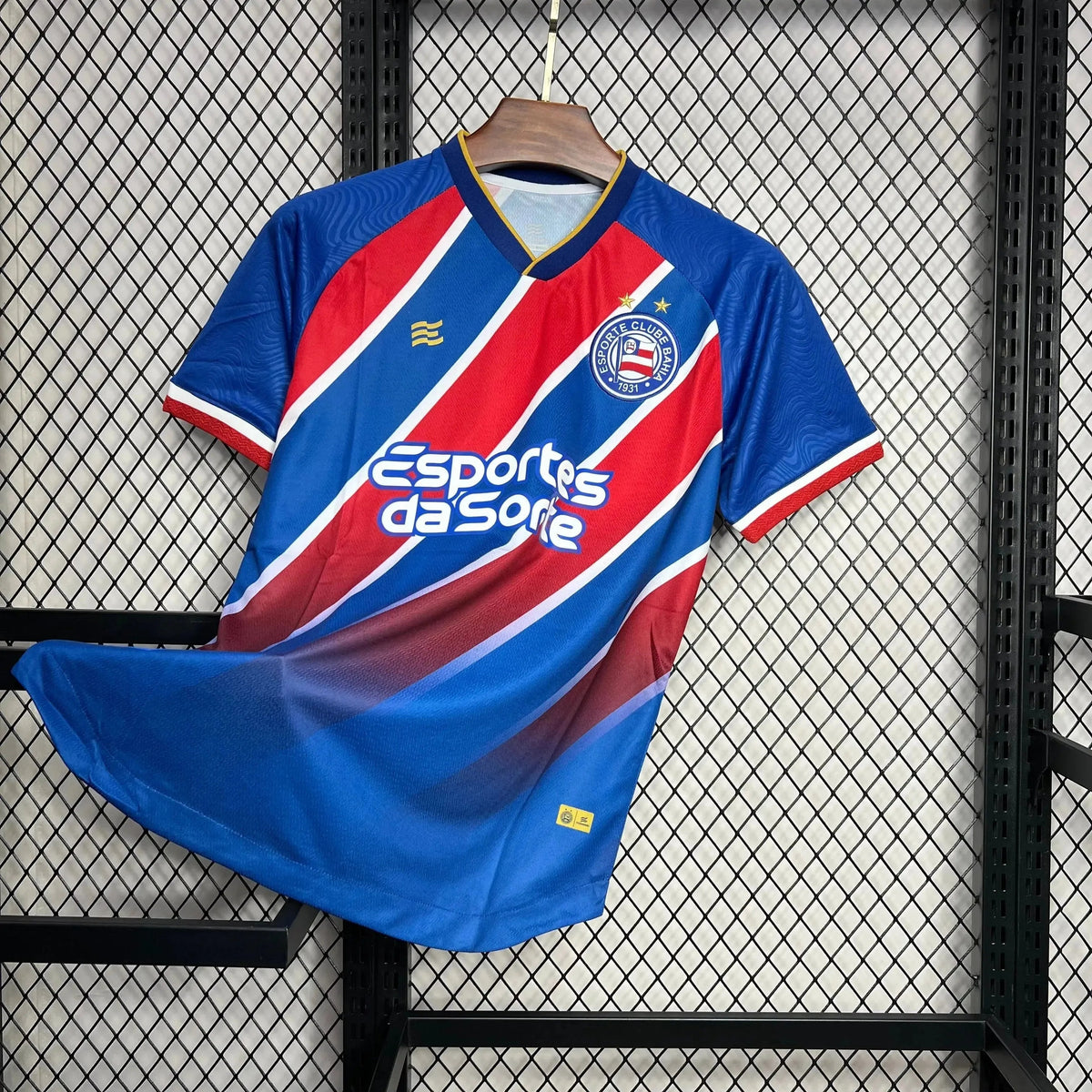 "Camisa Bahia Away 24/25 - Torcedor Masculina Azul e Vermelha - Netmantos"