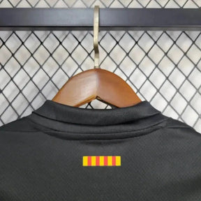 "Camisa Barcelona Away 24/25 - Torcedor Infantil Preta - Netmantos"