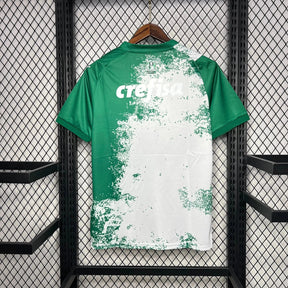 "Camisa Palmeiras Edição Meio Ambiente 24/25 - Torcedor Masculina Manhcada Branca - Netmantos"