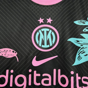 "Camisa Inter de Milão Edição Especial 24/25 - Torcedor Masculina Dragão Preta e Rosa - Netmantos"