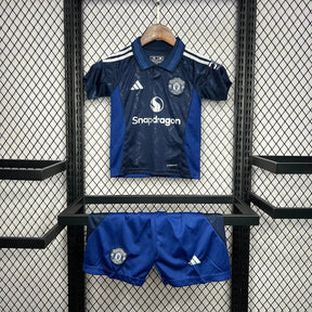 "Camisa Manchester United Away 24/25 - Torcedor Infantil Azul - Netmantos"