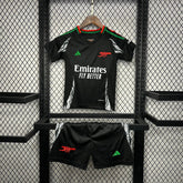 "Camisa Arsenal Away 24/25 - Torcedor Infantil Preta - Netmantos"