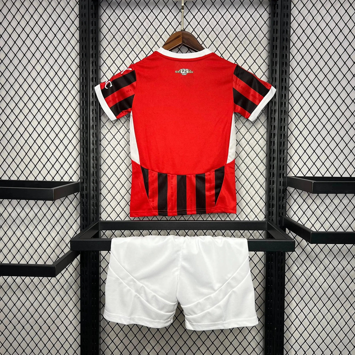 "Camisa AC Milan Home 24/25 - Torcedor Infantil Vermelha - Netmantos"