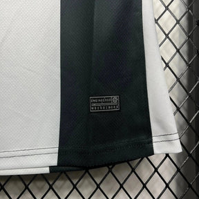 "Camisa Timão Third Away 24/25 - Torcedor Feminina Preta e Branca Listrada - Netmantos"