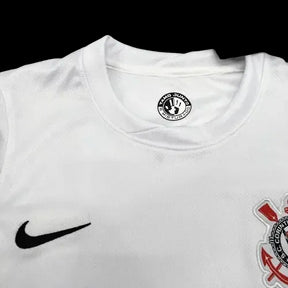 "Camisa Timão Home 24/25 - Torcedor Feminina Preta e Branca - Netmantos"