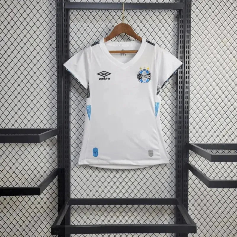 "Camisa Grêmio Home 24/25 - Torcedor Feminina Branca - Netmantos"