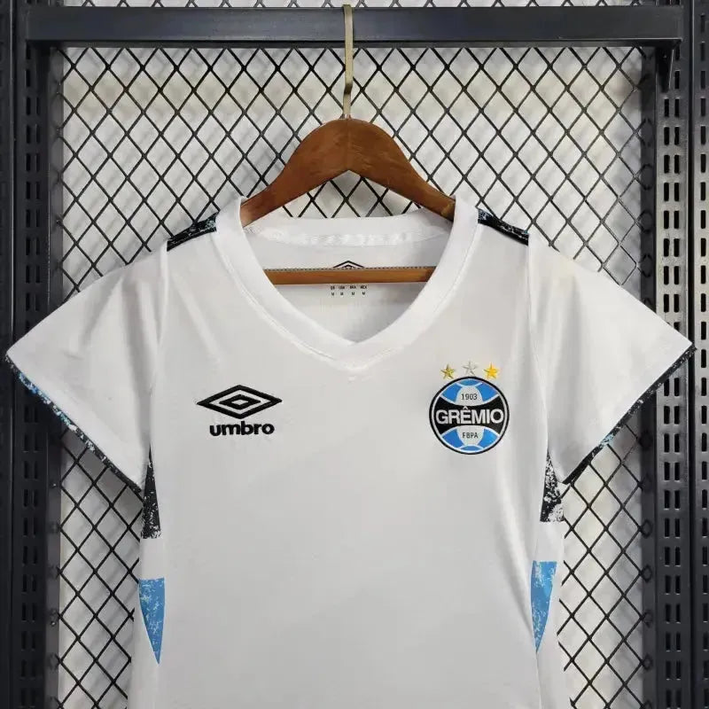"Camisa Grêmio Home 24/25 - Torcedor Feminina Branca - Netmantos"