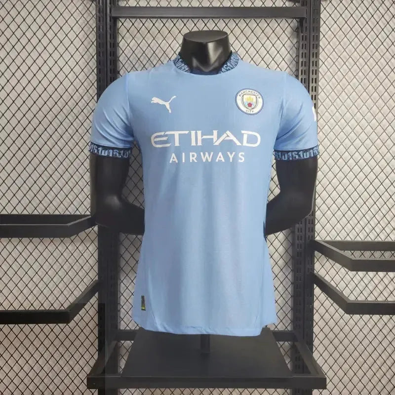 "Camisa Manchester City Home 24/25 - Jogador Masculina Azul - Netmantos"