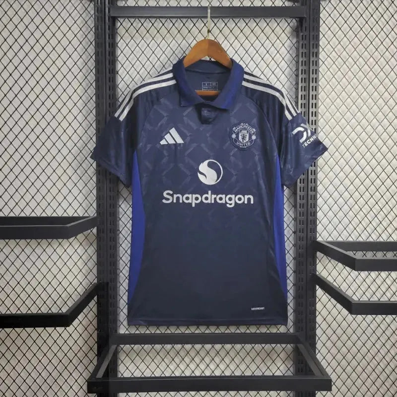 "Camisa Manchester United Away 24/25 - Torcedor Masculina Azul Escuro - Netmantos"