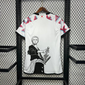"Camisa Japão Edição Roronoa Zoro 24/25 - Torcedor Masculina Branca - Netmantos"