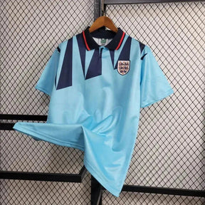 "Camisa Inglaterra Retrô Away II 1992 - Torcedor Masculina Azul - Netmantos"