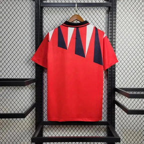 "Camisa Inglaterra Retrô Away 1992 - Torcedor Masculina Vermelha - Netmantos"