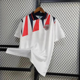 "Camisa Inglaterra Retrô Home 1992 - Torcedor Masculina Branca - Netmantos"