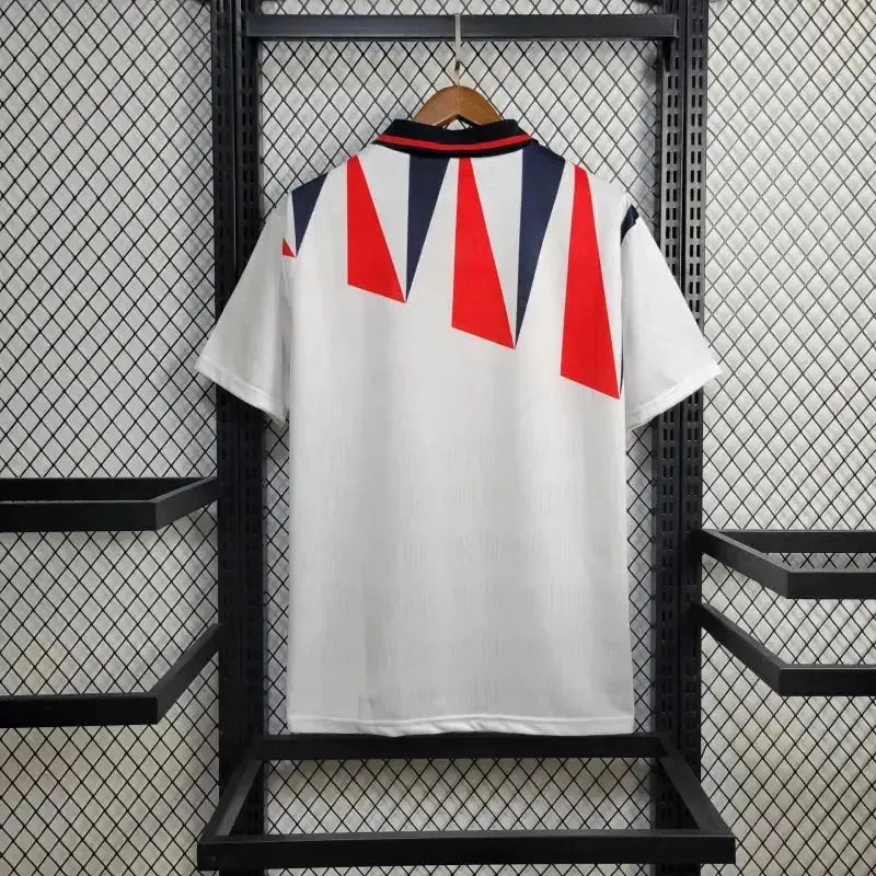 "Camisa Inglaterra Retrô Home 1992 - Torcedor Masculina Branca - Netmantos"