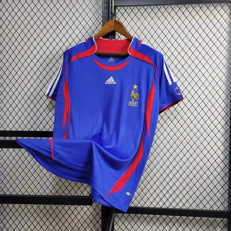 "Camisa França Retrô Home 2006 - Torcedor Masculina Azul - Netmantos"
