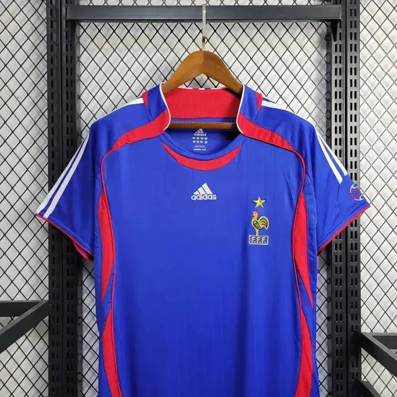 "Camisa França Retrô Home 2006 - Torcedor Masculina Azul - Netmantos"