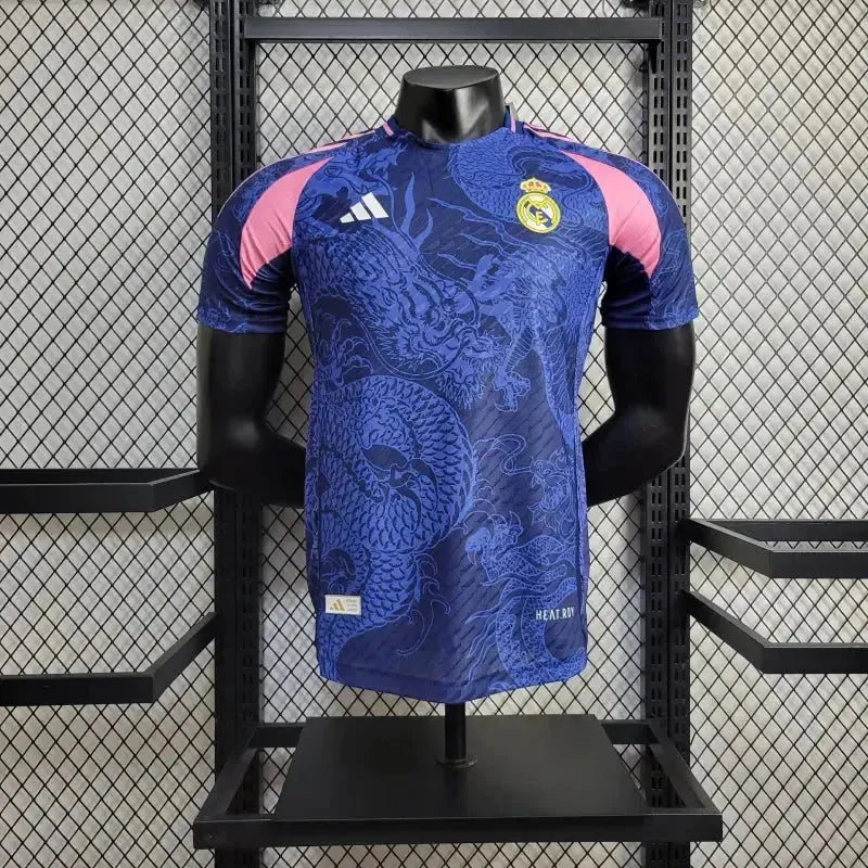 "Camisa Real Madrid Edição Especial 24/25 - Jogador Masculina Dragão Azul - Netmantos"