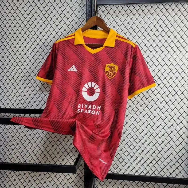 "Camisa Roma Home 24/25 - Torcedor Masculina Vermelha - Netmantos"