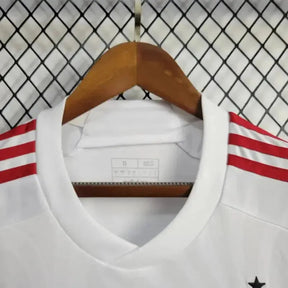 "Camisa Flamengo Away 24/25 - Torcedor Masculina Branca + Todos Patrocínios - Netmantos"