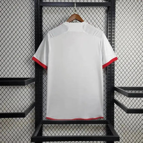 "Camisa Flamengo Away 24/25 - Torcedor Masculina Branca + Todos Patrocínios - Netmantos"