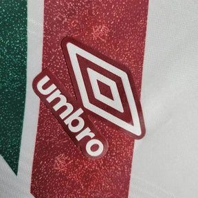 "Camisa Fluminense Away 24/25 - Torcedor Masculina Branca + Patches Libertadores + Patrocínios - Netmantos"