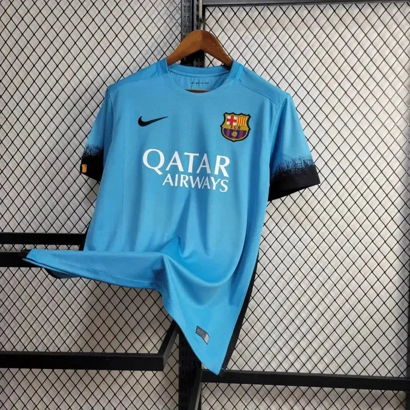 "Camisa Barcelona Retrô Away II 15/16 - Torcedor Masculina Azul - Netmantos"
