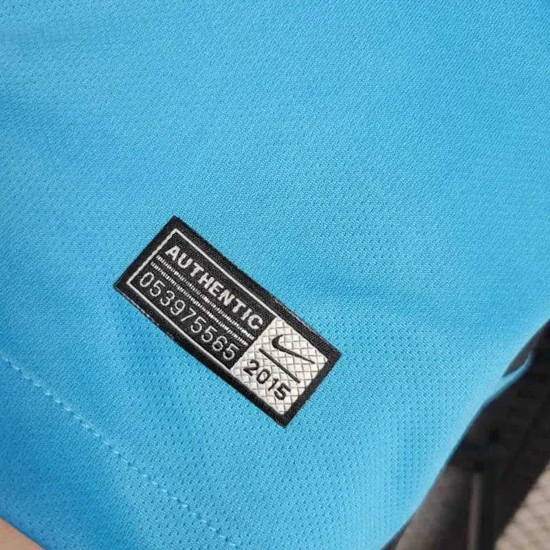 "Camisa Barcelona Retrô Away II 15/16 - Torcedor Masculina Azul - Netmantos"