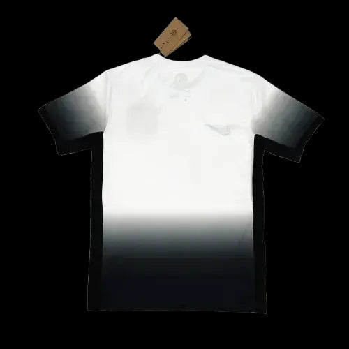 "Camisa Timão Home 24/25 - Torcedor Masculina Preta e Branca + Patrocínios - Netmantos"