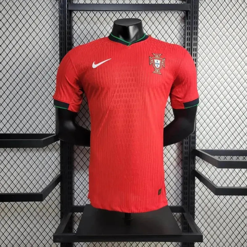"Camisa Portugal Home 24/25 - Jogador Masculina Vermelha - Netmantos"