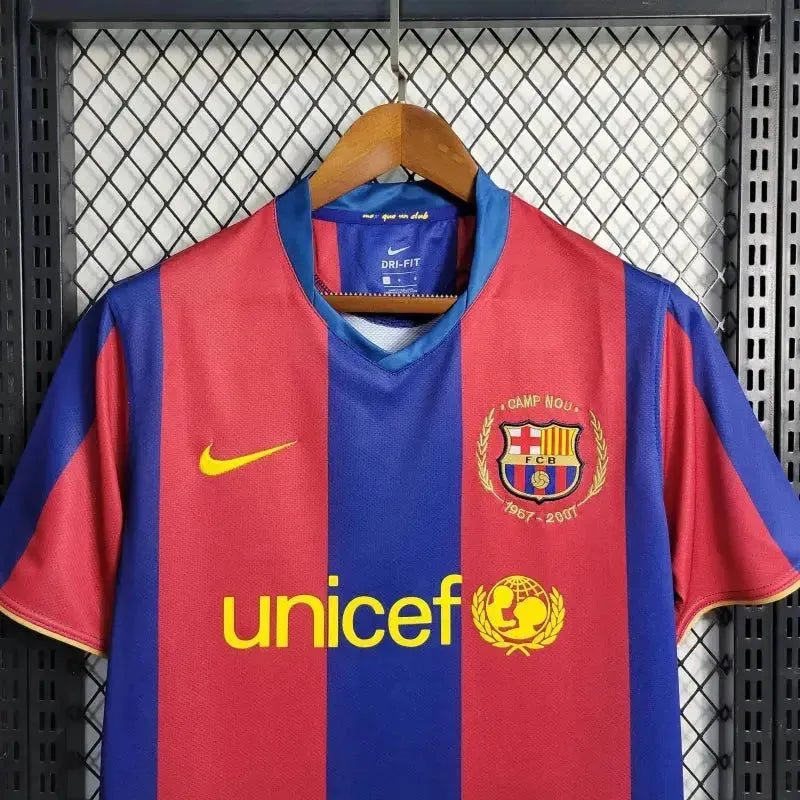 "Camisa Barcelona Home Retrô 2007/08 - Torcedor Masculina - Netmantos"