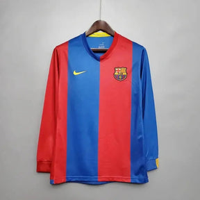 "Camisa Barcelona Home Retrô 2006/07 - Torcedor Masculina Manga Longa - Netmantos"