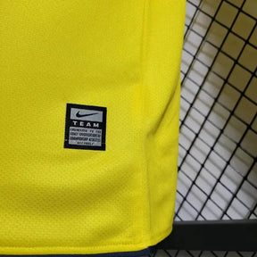 "Camisa Barcelona Away Retrô 2008/09 - Torcedor Masculina Amarela Manga Longa - Netmantos"