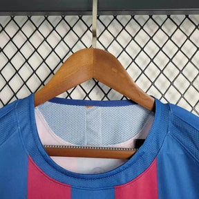 "Camisa Barcelona Home Retrô 2005/06 - Torcedor Masculina Manga Longa - Netmantos"