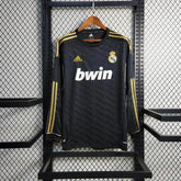 "Camisa Real Madrid Away Retrô 2011/12 - Torcedor Masculina Preta Manga Longa - Netmantos"