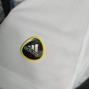 "Camisa Real Madrid Home Retrô 2010/11 - Torcedor Masculina Branca Manga Longa - Netmantos"