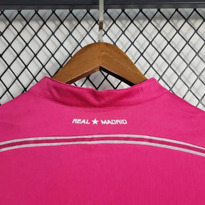 "Camisa Real Madrid Away Retrô 2014/15 - Torcedor Masculina Rosa Manga Longa - Netmantos"