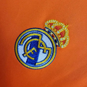"Camisa Real Madrid Away 2 Retrô 2013/14 - Torcedor Masculina Laranja Manga Longa - Netmantos"